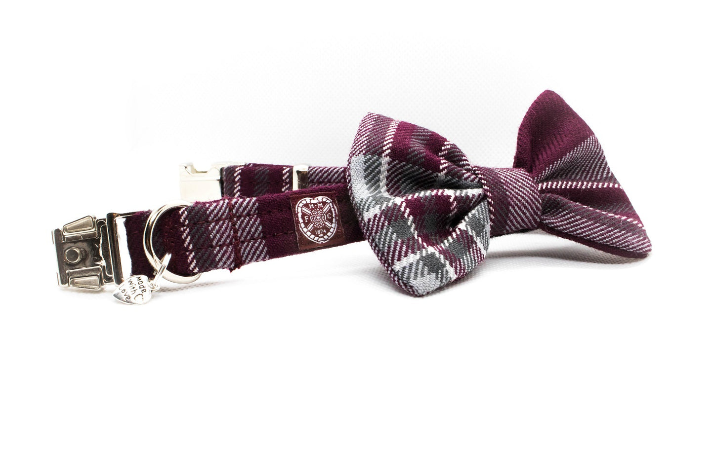 The Hearts FC Bowzos Dog Bowtie Collar - BOWZOS