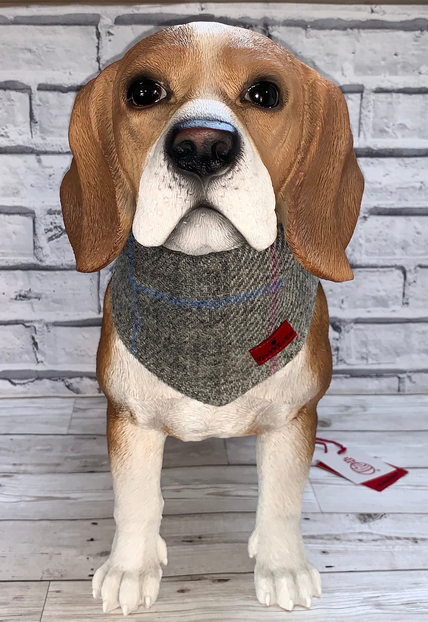 (Kyle) Scruffneck - Baby Grey Check - BOWZOS