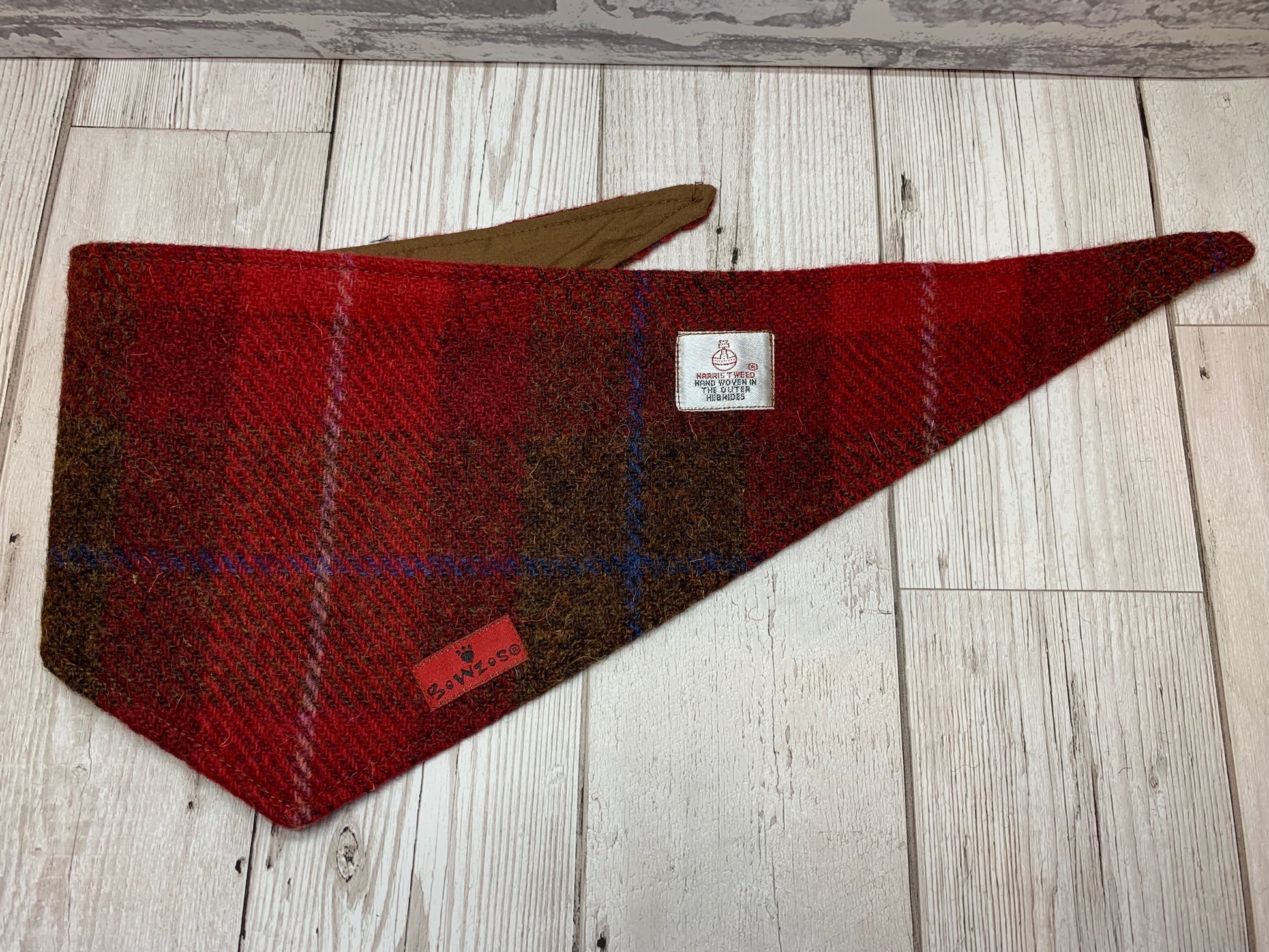 (Blair) Scruffneck - Red/Brown Check - BOWZOS