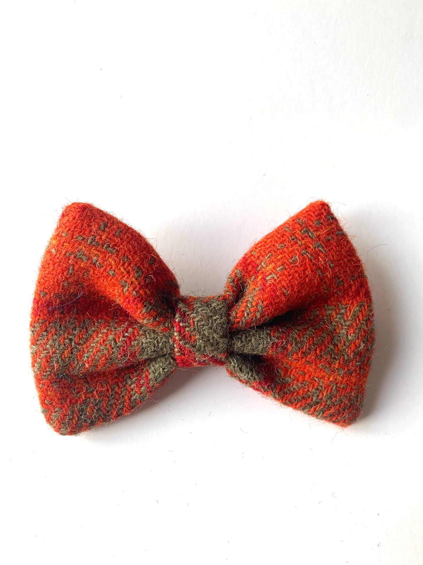 (Arran) Bowzos Bow - Harris Tweed® Orange Check