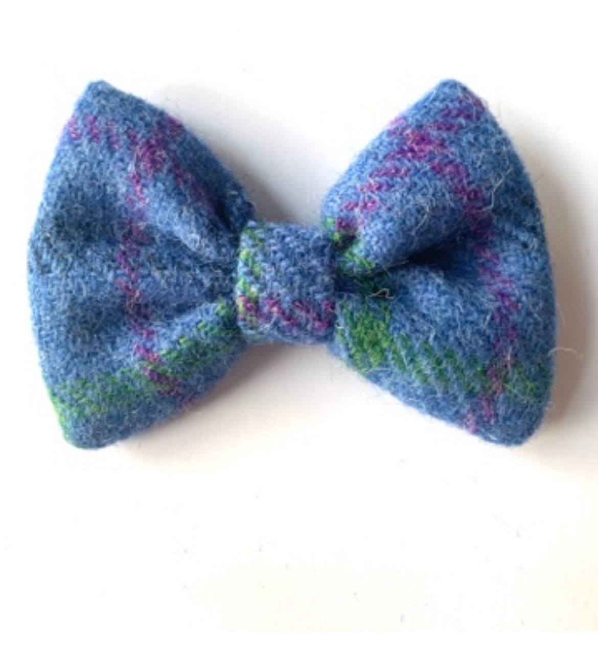 (Lewis) Bowzos Bow - Harris Tweed® Blue Check