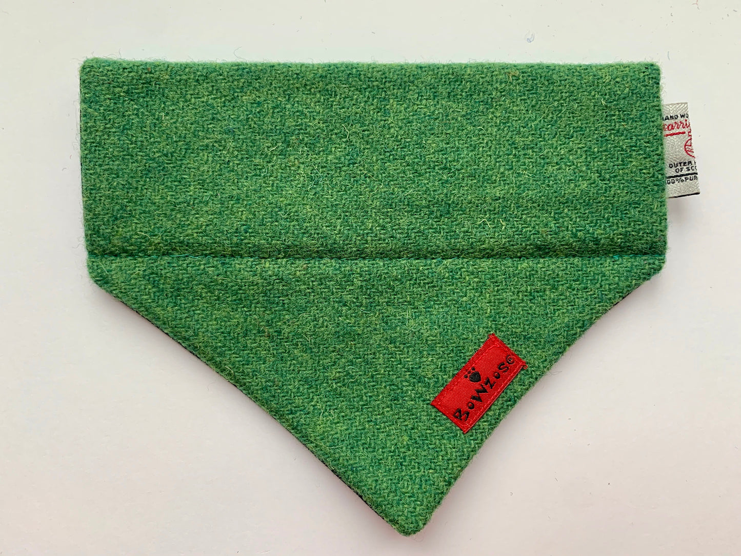 (Evergreen) Bowzos Harris Tweed® Bandana - Green