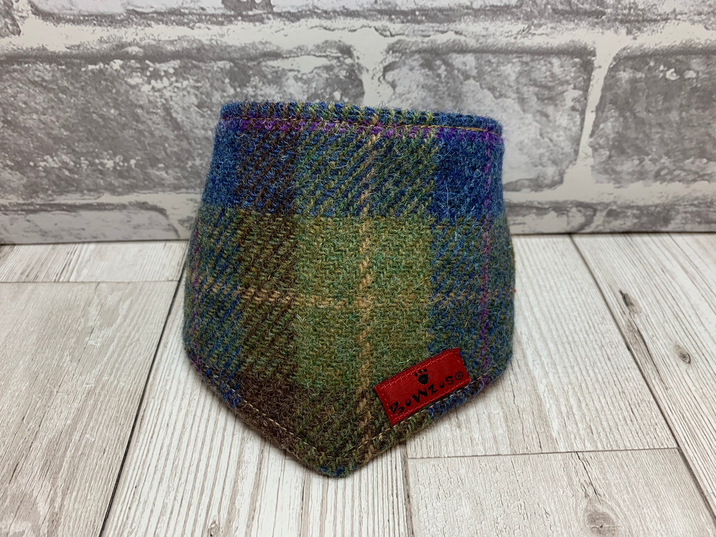 (Inverary) Scruffneck - Khaki/Blue Check - BOWZOS