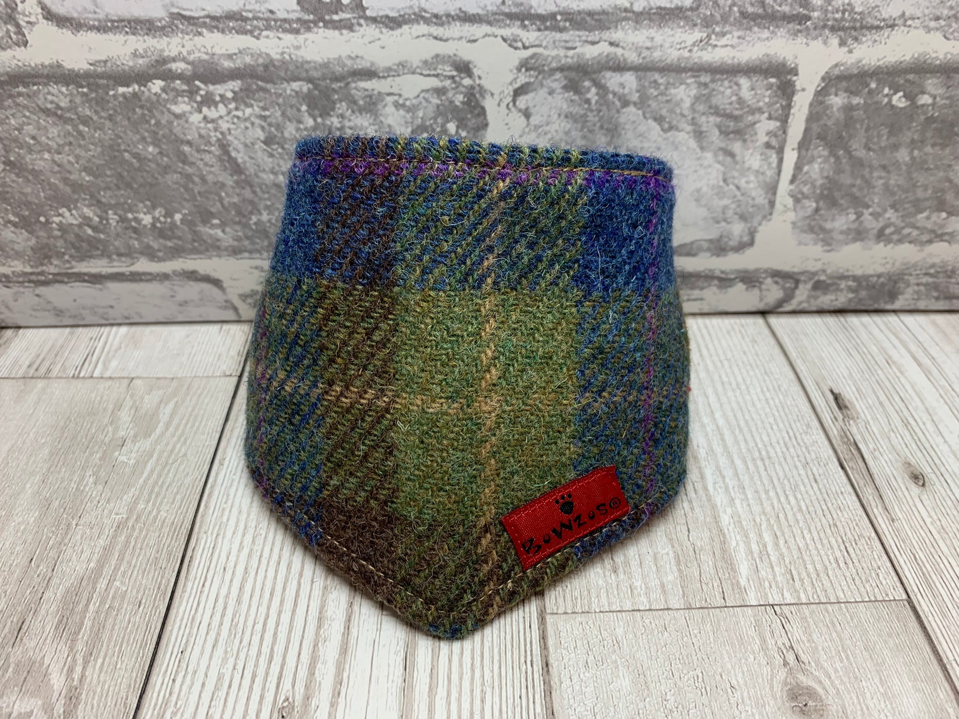 (Inverary) Scruffneck - Khaki/Blue Check - BOWZOS