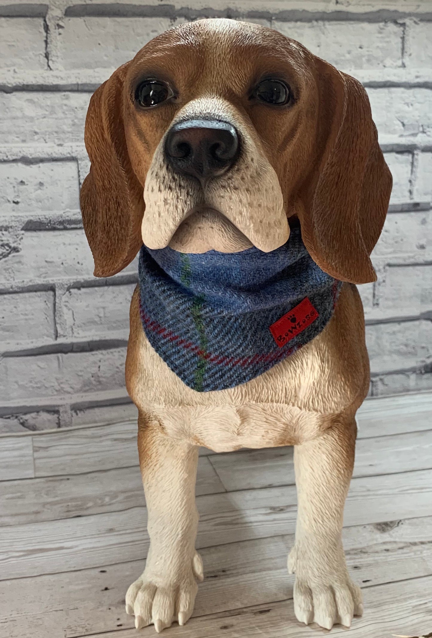 (Skye) Scruffneck - Blue/Grey Check - BOWZOS