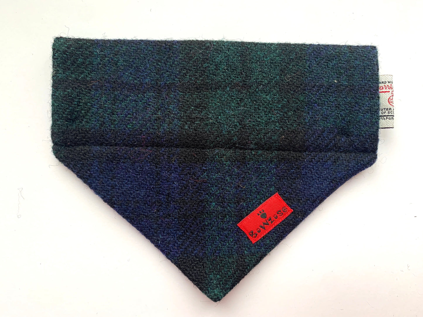 (Black Watch) Bowzos Harris Tweed® Bandana - Black Watch Tartan