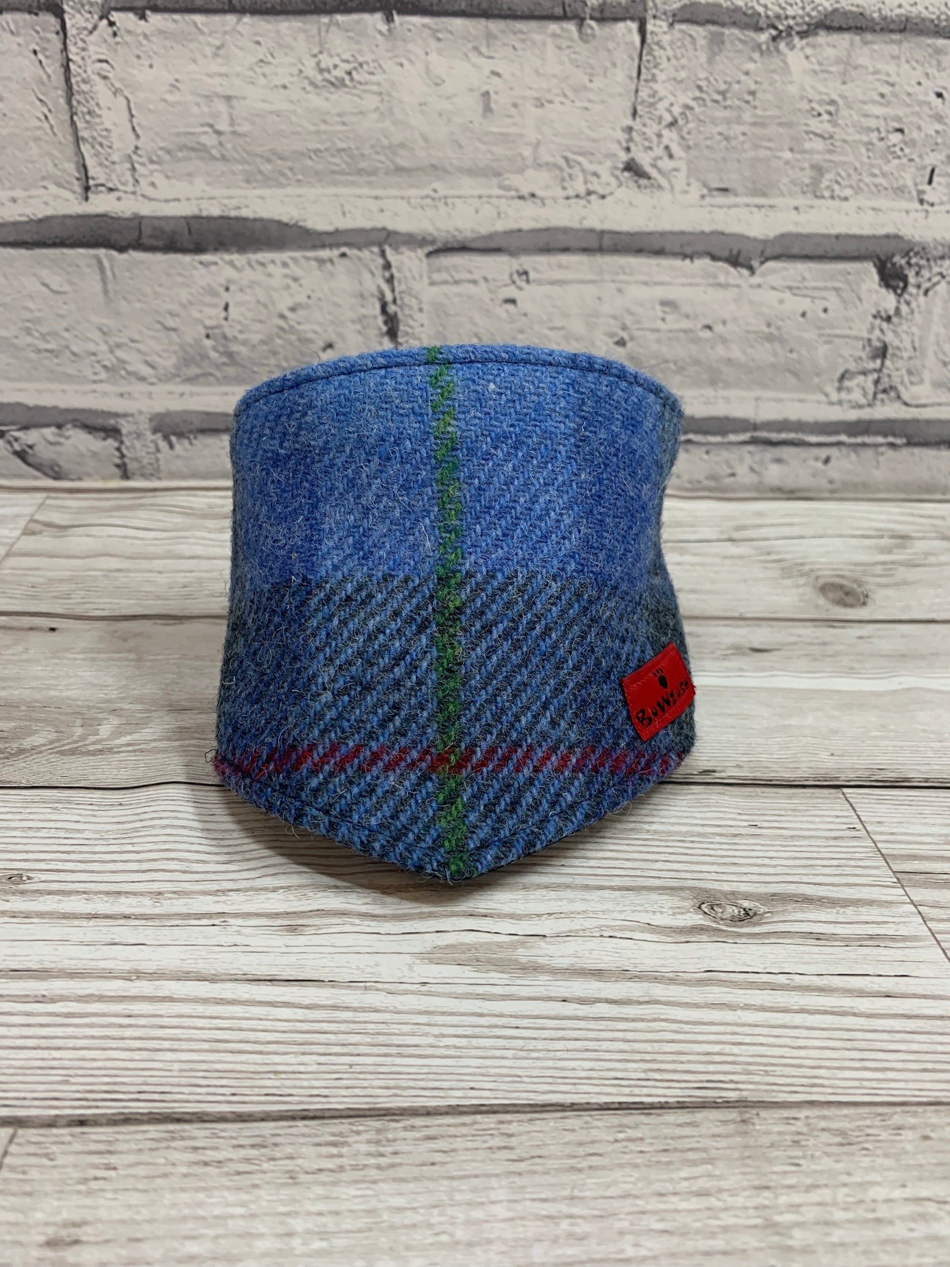 (Skye) Scruffneck - Blue/Grey Check - BOWZOS