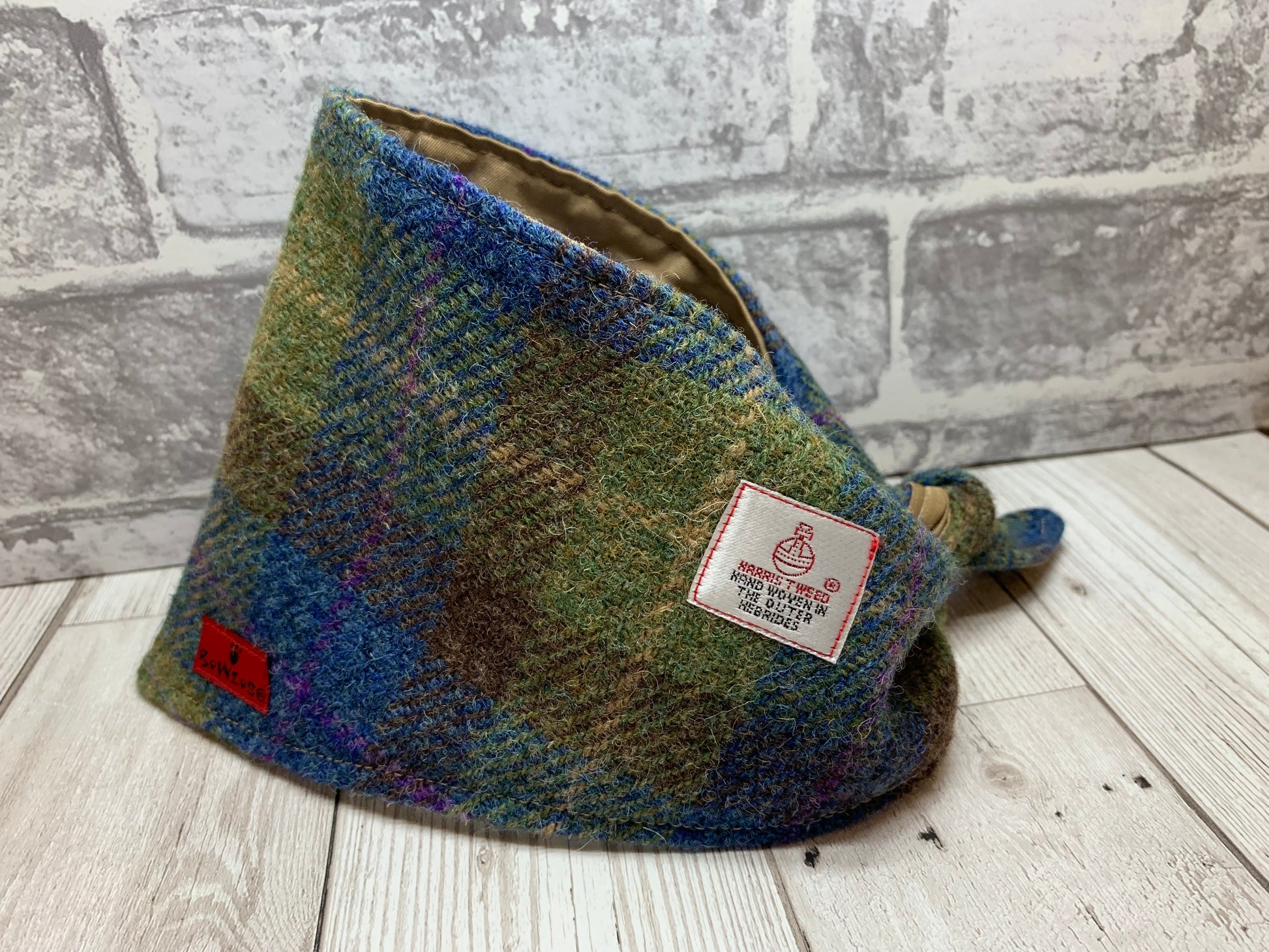 (Inverary) Scruffneck - Khaki/Blue Check - BOWZOS