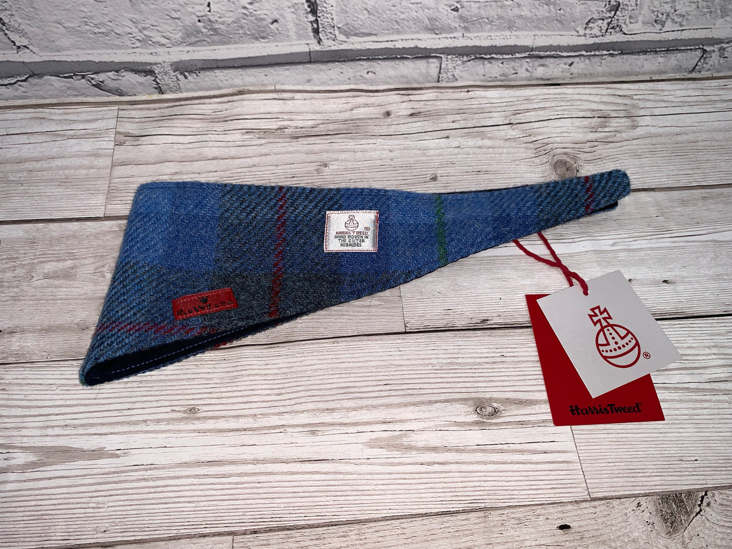 (Skye) Scruffneck - Blue/Grey Check - BOWZOS