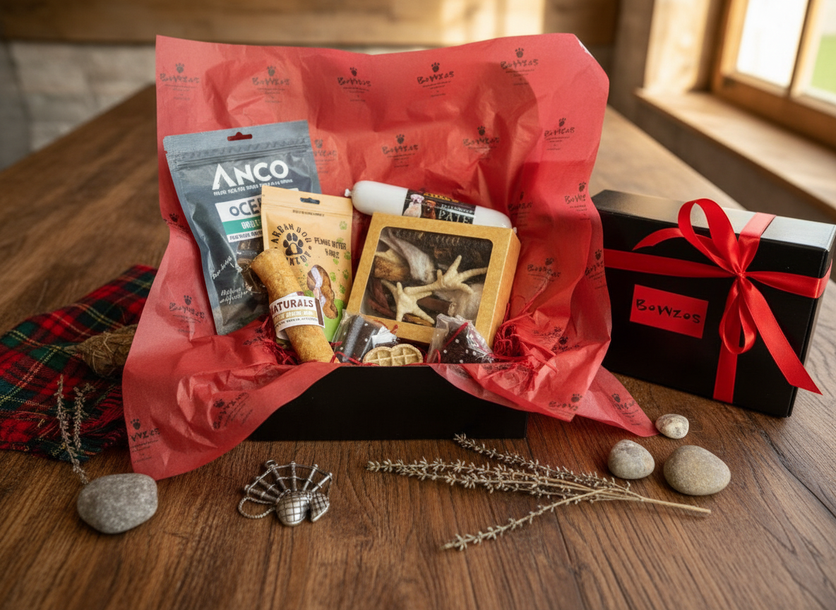Bowzos Natural Treats Dog Gift Box