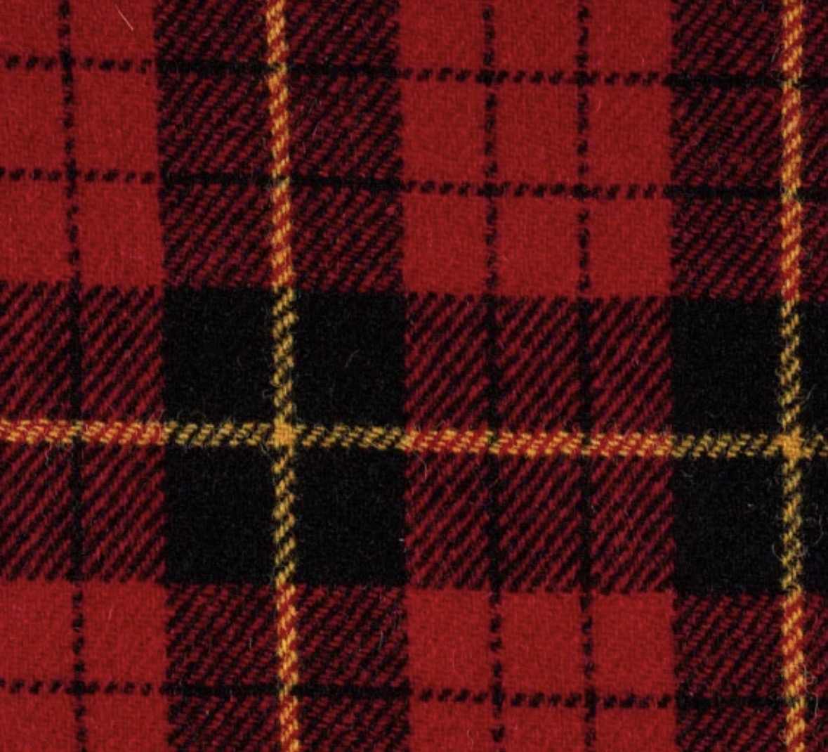 (Macleod Red) Harris Tweed® Dog Lead - Red/Black Tartan