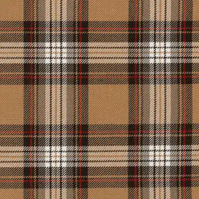 Dog Collar  - Stewart Camel Tartan - BOWZOS