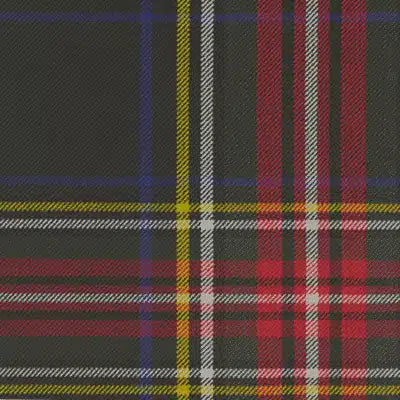 Dog Collar - Black Stewart Tartan - BOWZOS