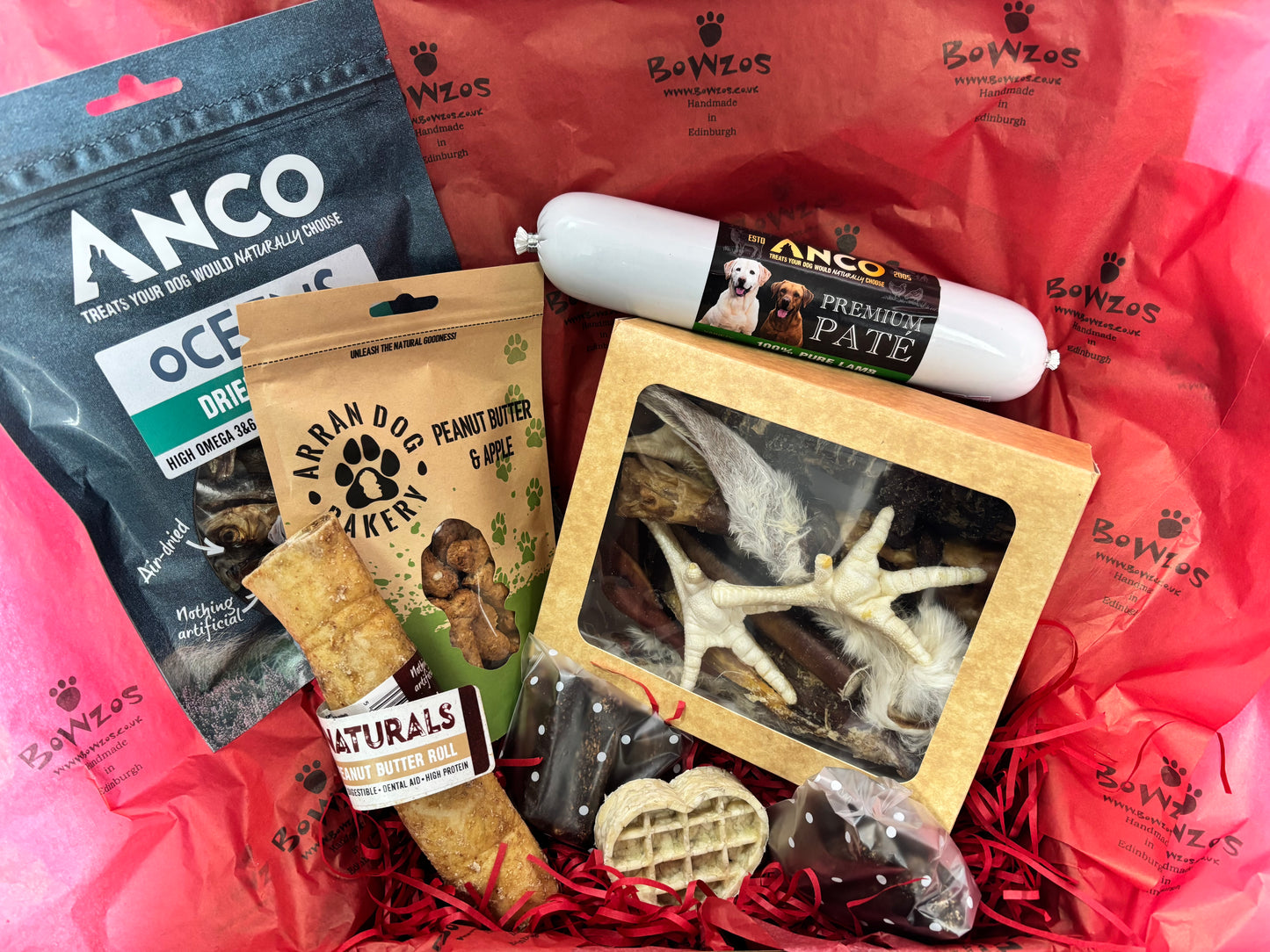 Bowzos Natural Treats Dog Gift Box