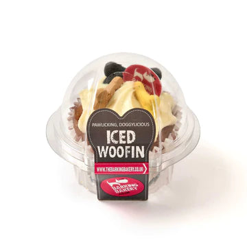 BARKING BAKERY- VANILLA WOOFIN WITH VANILLA FROSTING - BOWZOS