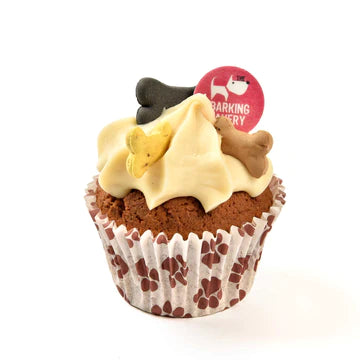 BARKING BAKERY- VANILLA WOOFIN WITH VANILLA FROSTING - BOWZOS