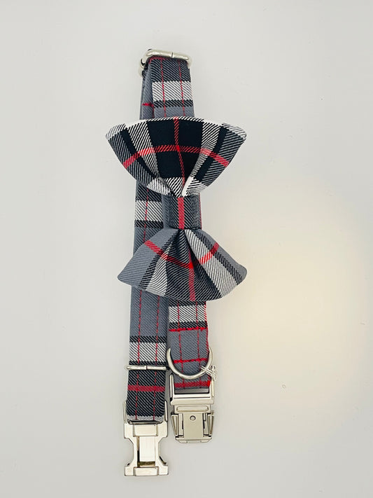 Bow Tie Collar - Thomson Grey Tartan