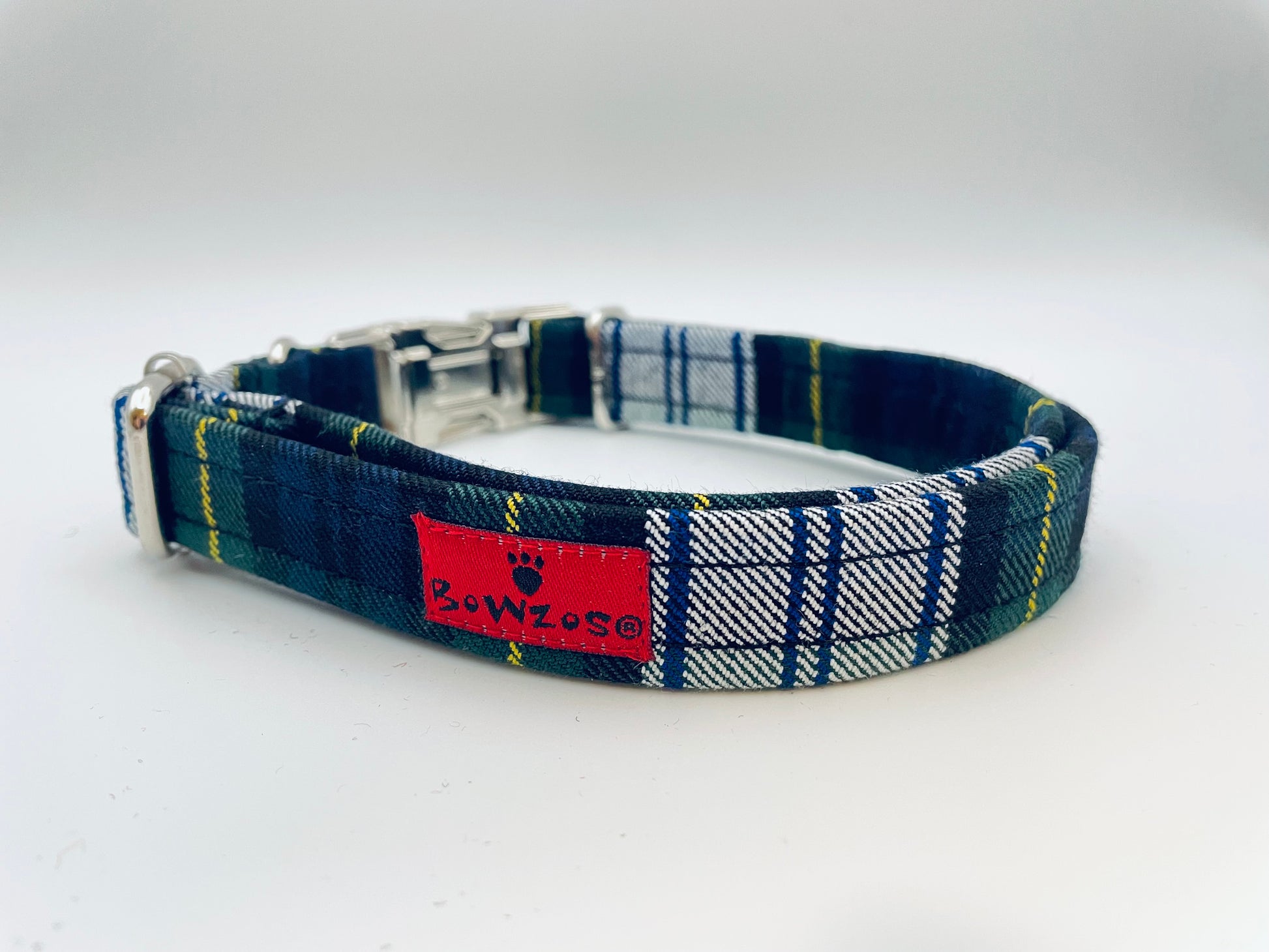 Dog Collar  - Gordon Tartan - BOWZOS