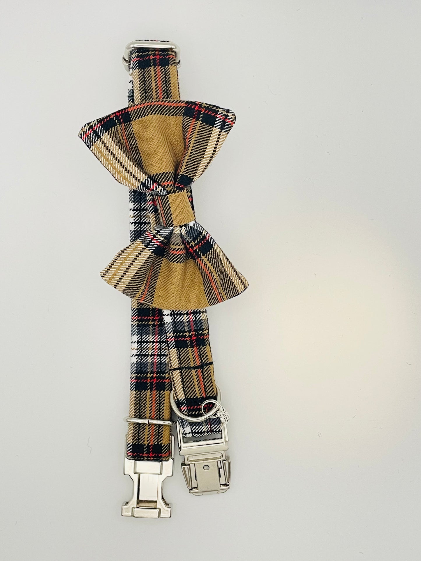 Bow Tie Collar - Stewart Camel Tartan