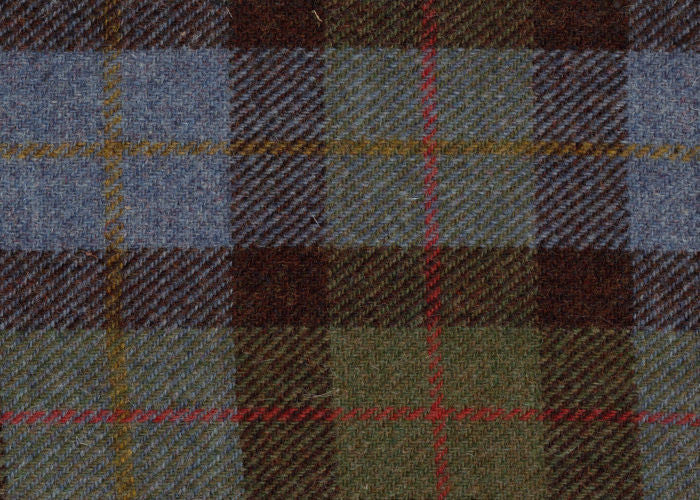(MacLeod) Harris Tweed Bow Tie Dog Collar - MacLeod Tartan - BOWZOS