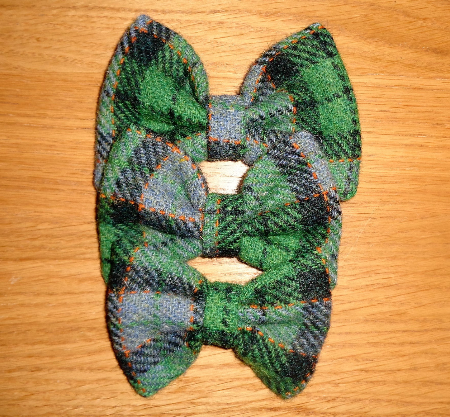 Bowzos Bow - Harris Tweed Grass Green  Check - BOWZOS