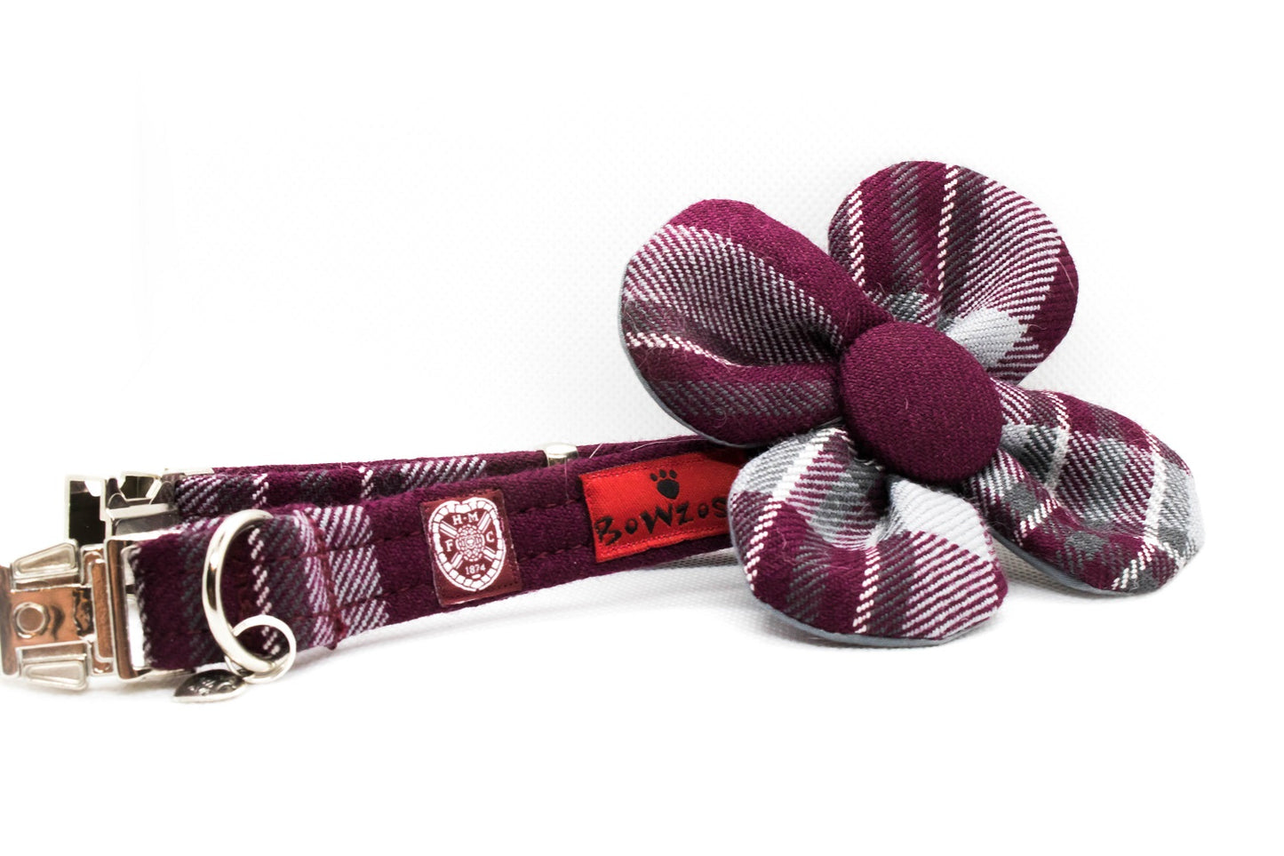 The Hearts FC Bowzos Dog Flower Collar - BOWZOS