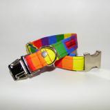 Bowzos Dog Collar - Pawride Rainbow - BOWZOS