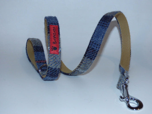 Harris Tweed Dog Lead - MacKenzie Tartan - BOWZOS