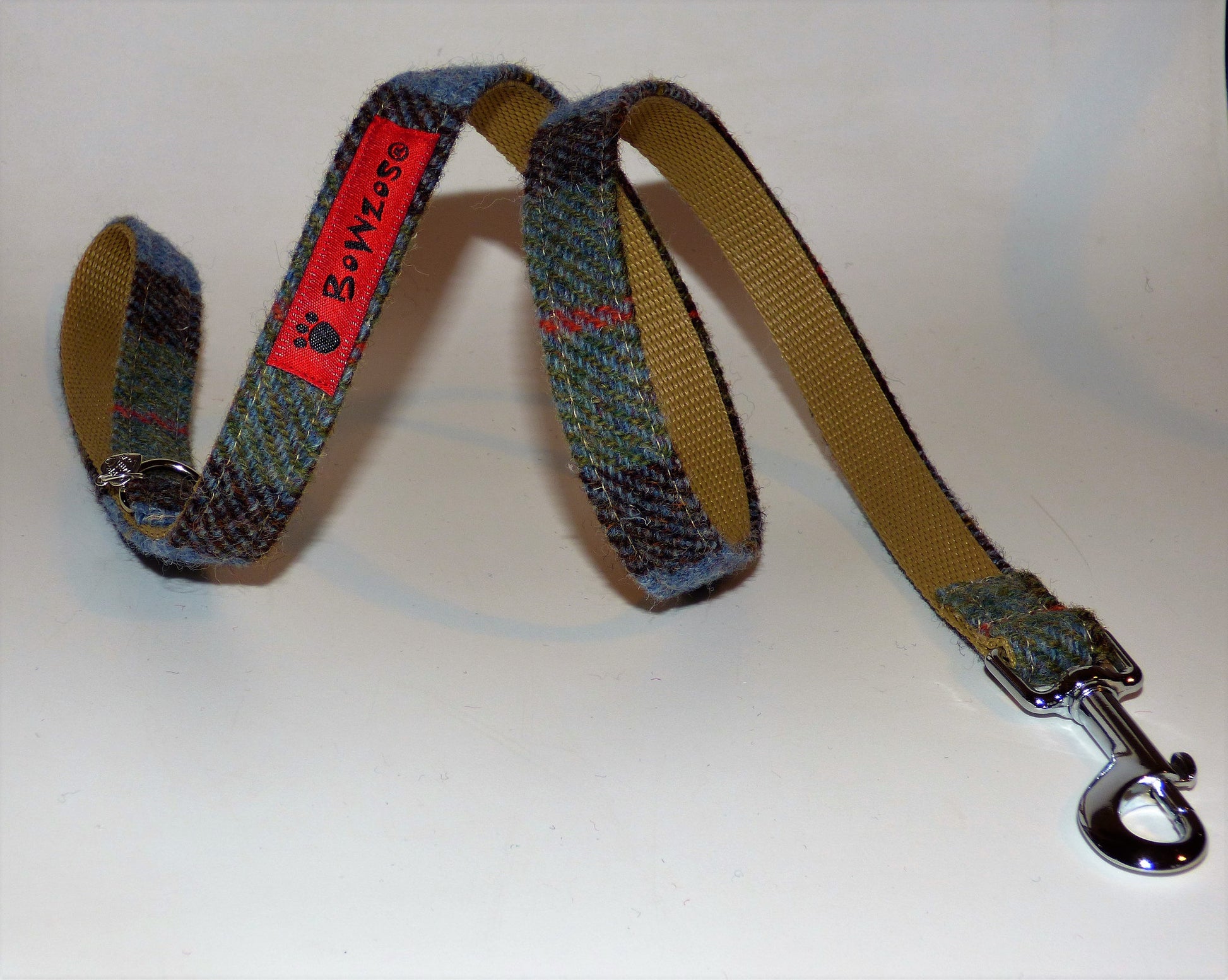 Harris Tweed Dog Lead - MacLeod Tartan - BOWZOS