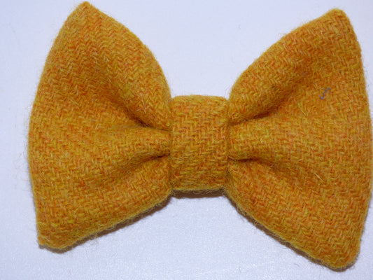 (Cairn) Bowzos Bow - Harris Tweed Citrus Yellow - BOWZOS