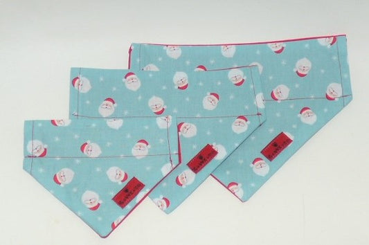 Santa Print Christmas Bandana - BOWZOS