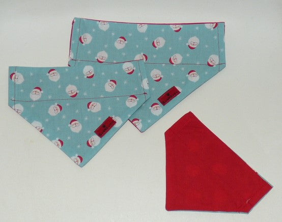 Santa Print Christmas Bandana - BOWZOS