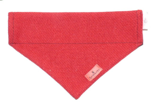 (Cranberry) Bowzos Harris Tweed Bandana - BOWZOS