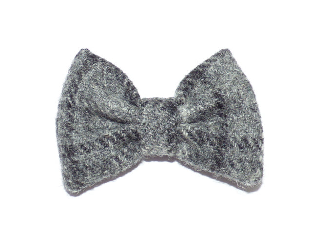 (Greyfriars) Bowzos Bow - Harris Tweed Grey Check - BOWZOS