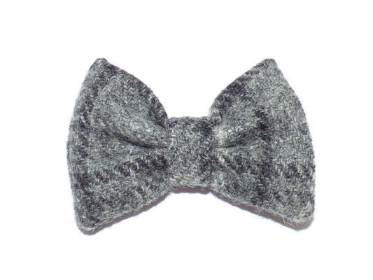 (Greyfriars) Bowzos Bow - Harris Tweed Grey Check - BOWZOS