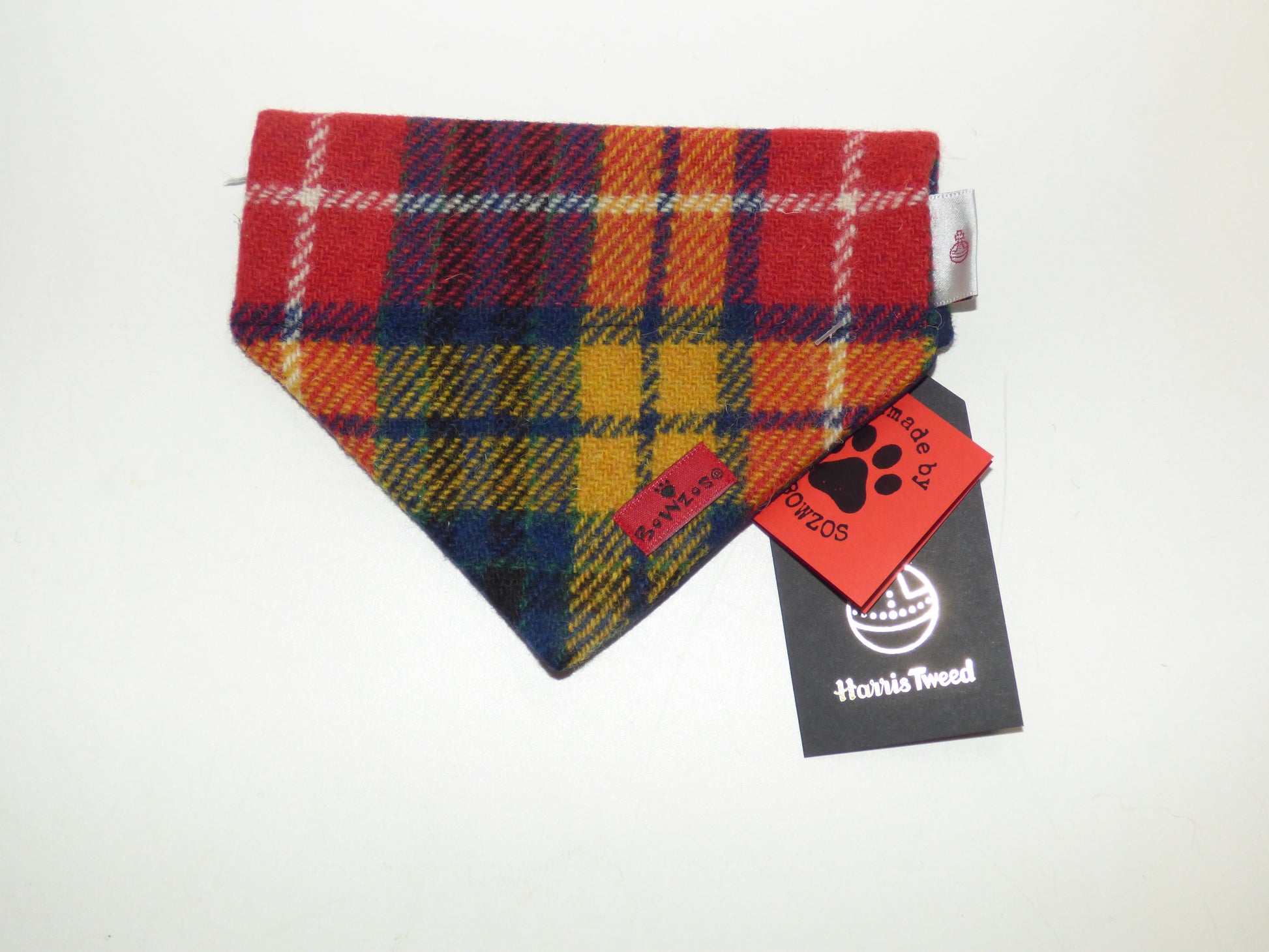 (Bute) Bowzos Harris Tweed Bandana - Tartan - BOWZOS