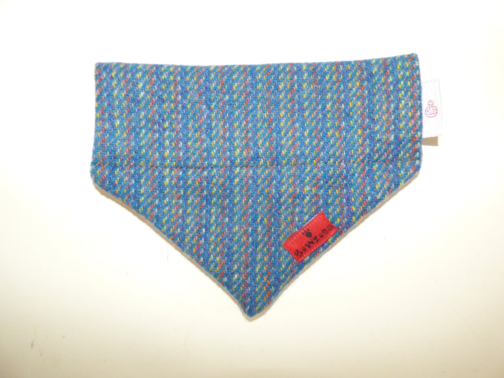 (Gordon) Bowzos Harris Tweed Bandana - Blue Kaona - BOWZOS