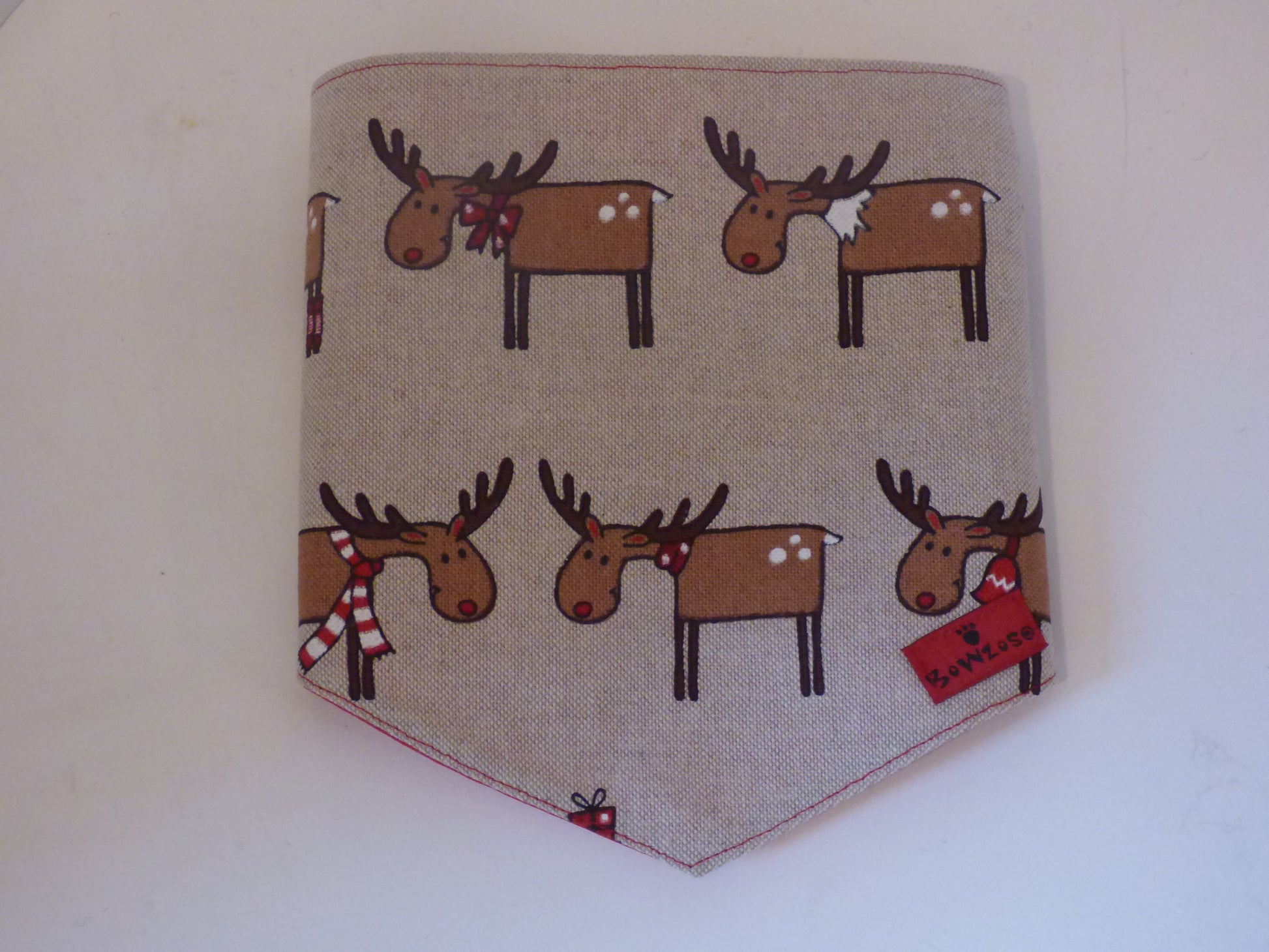 Rudolph Print Christmas Bandana Scarf - BOWZOS