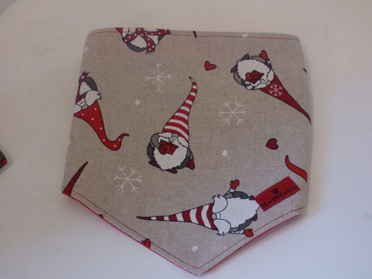 Santa Print Christmas Bandana Scarf - BOWZOS