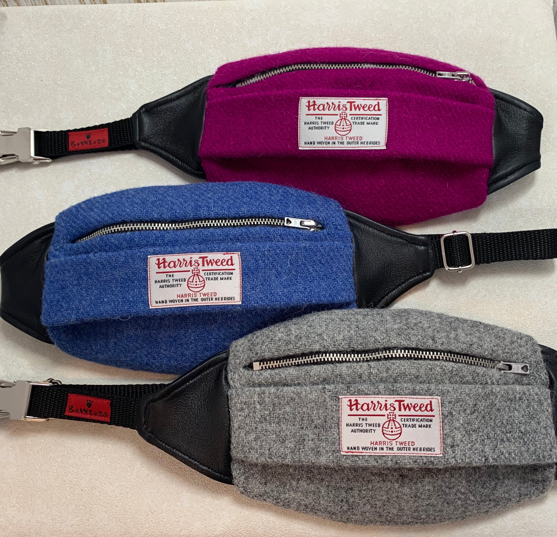 Bowzos Harris Tweed Hip Bag BOWZOS