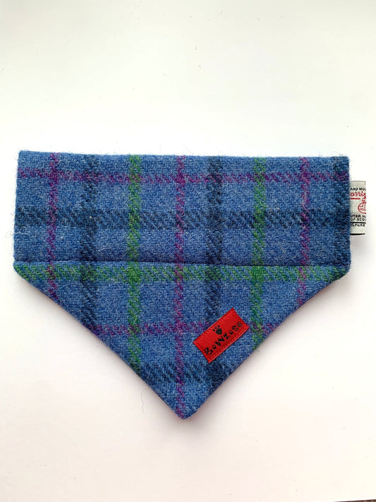 (Lewis) Bowzos Harris Tweed® Bandana - Blue