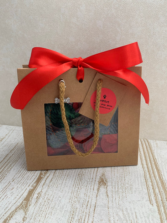 Harris Tweed Bowzos Bow in a Bag for Christmas - Any Colour - BOWZOS