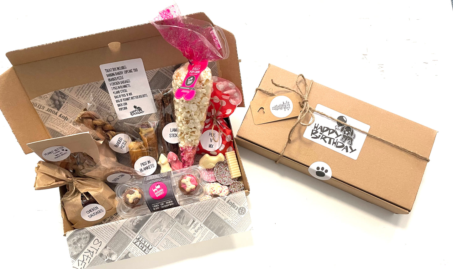 Bowzos Dog Treat Box - Birthday