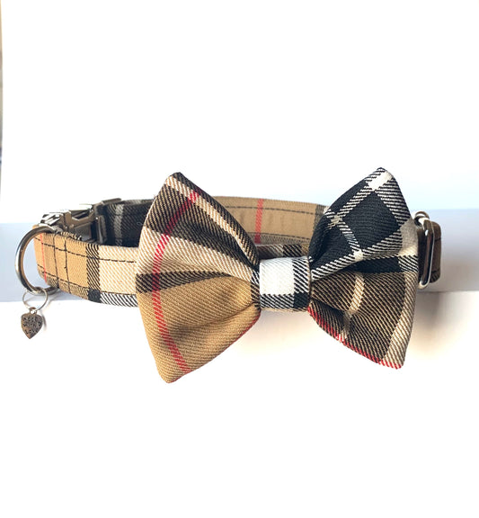 Bow Tie Dog Collar - Thomson Tartan - BOWZOS